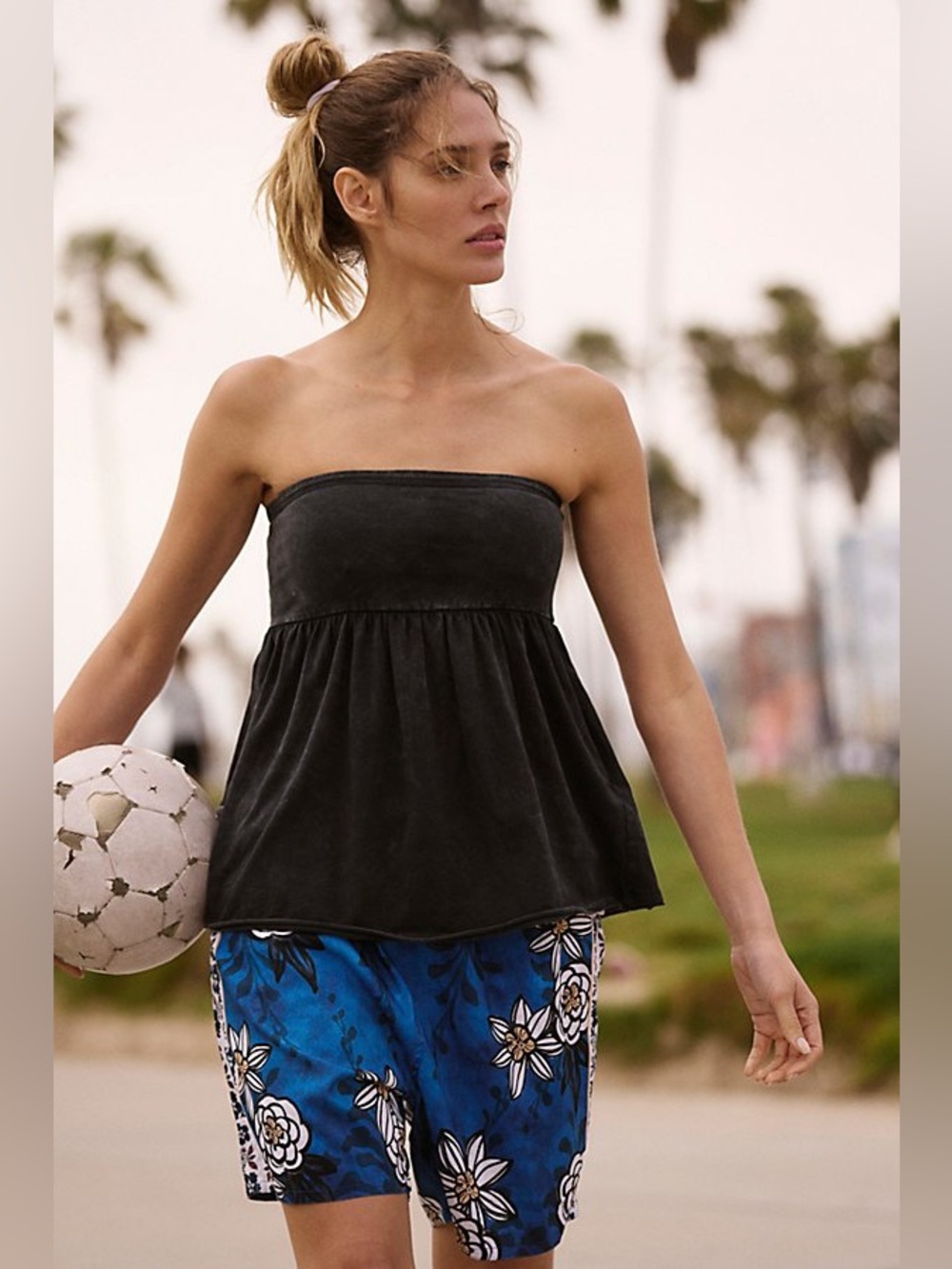 NWT! FP Free People Movement Hot Shot Babydoll Tube Top Sz Medium